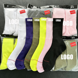 US Stock High Cut Towel Bottom Crew <strong>Socks</strong> Unisex Hip Hop Streetwear Breathable <strong>Moisture</strong> Wicking Casual Daily <strong>Socks</strong> Men Women - Product Image 6