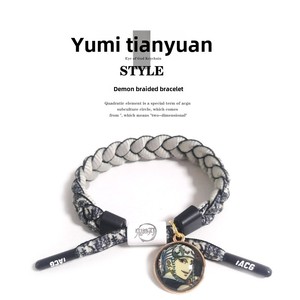 Pulsera de Moda de Anime Demon Slayer, Kimetsu No Yaiba, Pulsera Tejida de Tanjiro con Forma de Mariposa, Regalo - Product Image 6