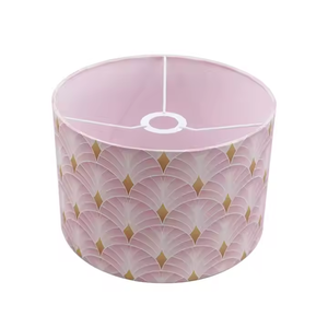 Nordic Style Customized Living Room Pink Hanging Drum Cotton Fabric <strong>Lampshade</strong> <strong>Table</strong> Lamp Shade Bedside - Product Image 3