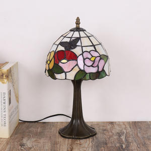 European Retro Style Table <b>Light</b> Creative Art <b>Decorative</b> Table Lamp with Stained Glass for Offices and Bedrooms - Product Image 4