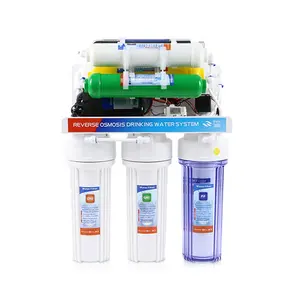 5-8 stage 75 gpd reverse osmosis alkaline water filter purifier system machine for whole home use