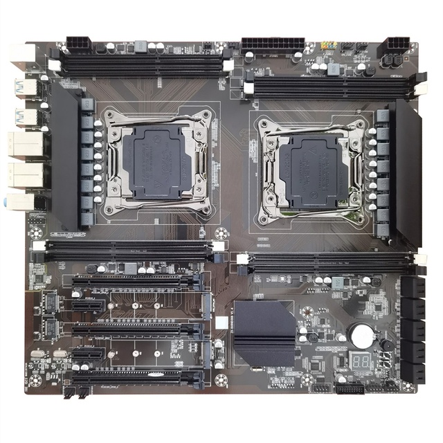 X99 Chipset Dual CPU LGA2011-3 ATX 8 DDR3 Dual NIC X99 Gaming PC Motherboard