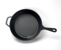 Batterie de cuisine de camping multi-usage casserole en fonte double four hollandais combiné cuisinière avec couvercle de poêle