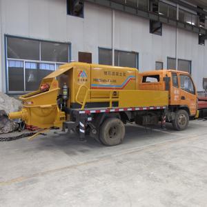 A bomba concreta portátil de alta pressão com o reboque do motor diesel montou a bomba móvel concreta para construir a comunidade - Product Image 1