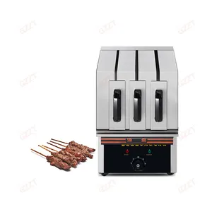 Máquina semiautomática para churrasco, grelha e forno, espeto para churrasco, carne de galinha, kebab, carne de carneiro, carneiro, carneiro, espeto