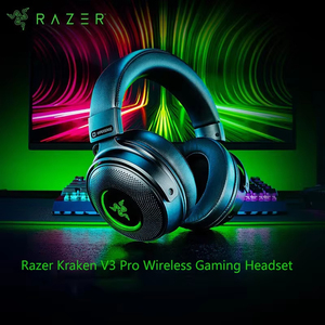 <span class=keywords><strong>Auriculares</strong></span> inalámbricos para juegos Razer Kraken V3 Pro HyperSense Triforce Titanium 50mm Drivers <span class=keywords><strong>THX</strong></span> Spatial On-Ear <span class=keywords><strong>Auriculares</strong></span> - Product Image 2