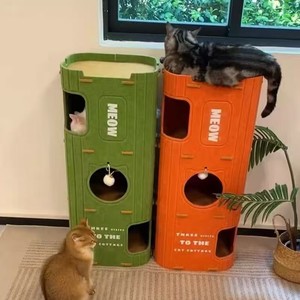 Hot Bán Mèo Leo Núi Khung Phổ Trang Trí Đối Tượng Cho Đa-Mèo Gia Đình Mô Hình Động Vật Với Trên Thấp Hơn Cây Lỗ Giường - Product Image 5