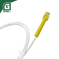 Geteknet OEM 0,15 m azul claro Belden Cat6 28 AWG UTP FTP LAN Patch Cord RJ45 Cat5e 3M Cable De 90 grados De Red Cat7 Utp Cat5 30 m