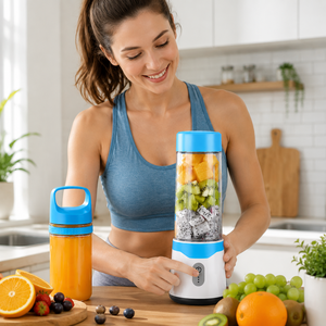 Licuadora Inalámbrica Recargable con Doble Vaso, 6 Cuchillas, Libre de BPA, para Jugos Frescos - Product Image 5