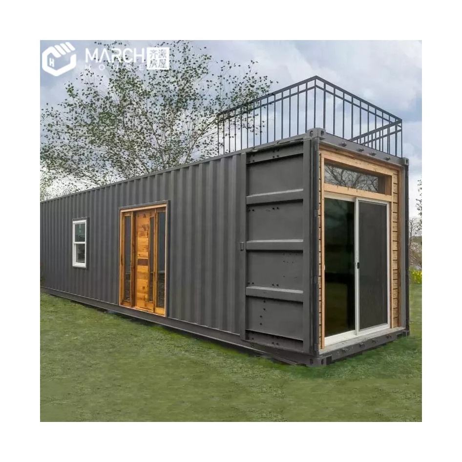 Goedkope Australische Luxe 20ft Uitbreidbare Verzending Residentiële Twee Slaapkamers Containerhuis 2 Container Om Één Bierhuis Te Maken