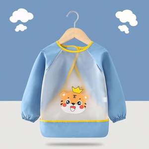 Baberos Impermeables de Manga Larga para Niños, Baberos para Bebés, Niños y Niñas, Paño para Eructos, Bandana, Bufanda para Niños Pequeños, Baberos para Alimentación - Product Image 3