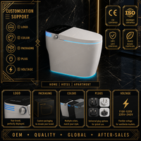 Offre Spéciale : Couvercle de toilette intelligent allongé à fonctionnement automatique, avec chasse d'eau super tourbillonnante poreuse, pour toilettes intelligentes monobloc