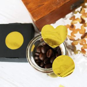 Autocollants à paillettes en forme de cœur doré, étiquettes décoratives auto-adhésives de 3.5cm pour la décoration des fêtes, artisanat DIY - Product Image 4