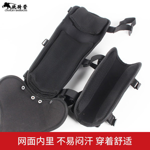 Protectores de Piernas Tipo H para Caballería, Material ABS Negro, Equipo de Protección y Seguridad - Product Image 4