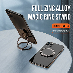 360 °   Support <span class=keywords><strong>de</strong></span> té<span class=keywords><strong>l</strong></span>éphone magnétique rotatif pour bureau et diffusion <span class=keywords><strong>en</strong></span> <span class=keywords><strong>direct</strong></span>, support mobile pliable <span class=keywords><strong>en</strong></span> aluminium portable avec iPhone - Product Image 1