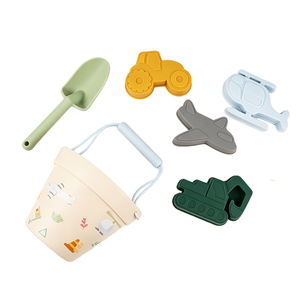 Ensemble <span class=keywords><strong>de</strong></span> seaux <span class=keywords><strong>de</strong></span> plage en silicone souple écologique, design avion et voiture, jouets <span class=keywords><strong>de</strong></span> <span class=keywords><strong>sable</strong></span> d'été pour piscine et extérieur, pour enfants unisexe - Product Image 1