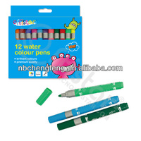 Offistar XF-W053 – Marqueurs d'art à pointe feutre miniatures pour enfants, 12 couleurs, non effaçables, pour écriture et peinture, idéaux pour l'école