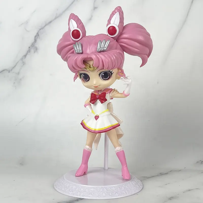 Sailor Moon Q-figuras de acción de PVC, modelo de colección, muñeco, juguete, regalo