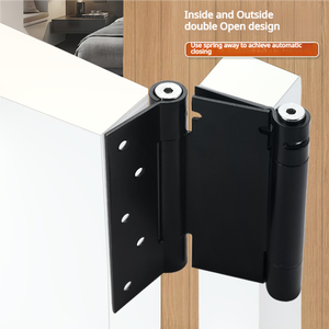 บานพับสปริงสแตนเลสประตูอัตโนมัติปิดด้วยตัวเองเข้าและออกฟรีสองทางบานพับเด้งด้านในและด้านนอก - Product Image 4