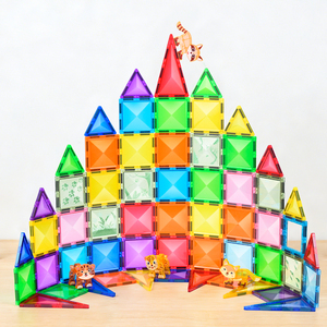 Magplayer Premium Blocchi Magnetici Educativi STEM, Piastrelle Magnetiche Colorate per Bambini e Prescolare, Giocattolo Didattico - Product Image 1
