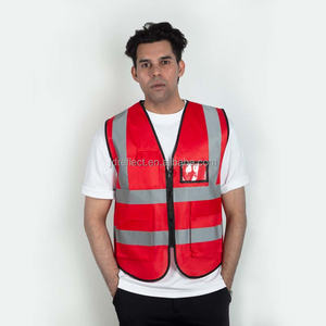 Gilet di Sicurezza Riflettente Personalizzato ad Alta Visibilità per Uomo in Poliestere con Logo e Tasche per Edilizia e Sicurezza - Product Image 6