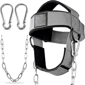 Harnais de tête unisexe en néoprène réglable et confortable pour haltérophilie, qualité supérieure, personnalisable, avec chaîne robuste – Meilleures ventes - Product Image 1
