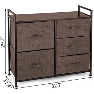 5 cassetto Tessuto di Immagazzinaggio Comò Torre Organizer Unità <span class=keywords><strong>per</strong></span> la Camera Da Letto, Armadio, Camera dei bambini - Product Image 2
