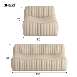 أريكة على الطراز الاسكندنافي بتصميم بسيط وأحدث تصميم أريكة لغرفة المعيشة للبيع من SHEZI - Product Image 6