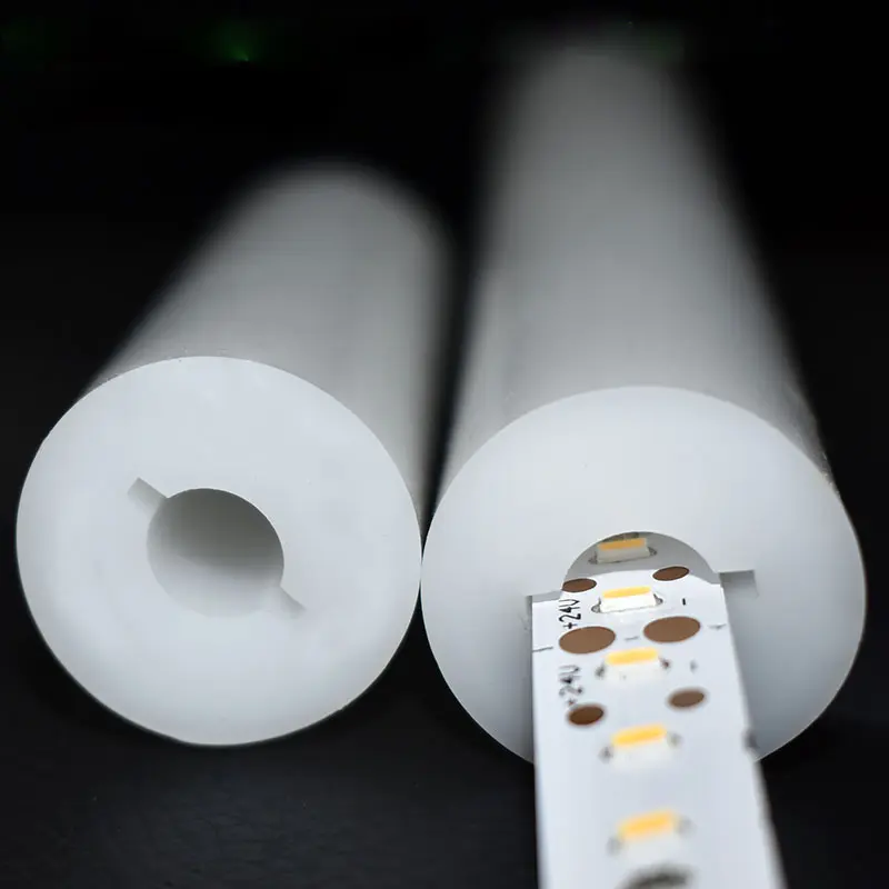 Neon tube 360 degree luminescent round silica gel tube for 10MM plate