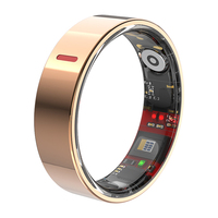 Anneau intelligent H09 en acier inoxydable, suivi de la santé, moniteur de fréquence cardiaque, de sommeil et d'oxygène sanguin, étanche 5ATM IP68, anneau de fitness pour hommes et femmes
