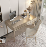 Bureau en bois massif de luxe léger et bureau d'ordinateur avec ensemble de chaises pour la maison, bureau simple pour petits appartements, bureau d'écriture