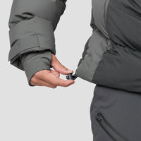 Veste d'hiver personnalisée pour homme, 100% nylon, veste matelassée chaude, vêtements de performance pour l'extérieur, coupe-vent, résistante à l'eau, sports d'hiver