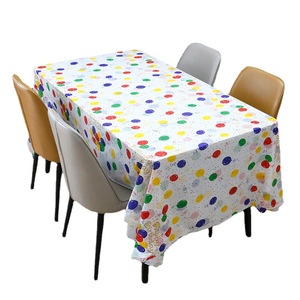 Nappe en plastique Peva jetable en gros, ballon <span class=keywords><strong>de</strong></span> dessin animé épais résistant à l'huile, motif imprimé pour les fêtes d'<span class=keywords><strong>anniversaire</strong></span> - Product Image 4
