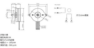 36 bước 0.9 độ cao 15mm tĩnh mô-men xoắn <span class=keywords><strong>3.6</strong></span> NM thu nhỏ lai động cơ bước với chức năng điều khiển tốc độ thấp - Product Image 6