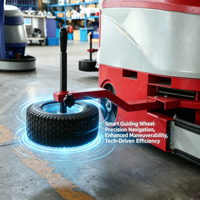 Robot d'emballage mobile autopropulsé pour palettes, machine d'emballage robotisée mobile pour palettes