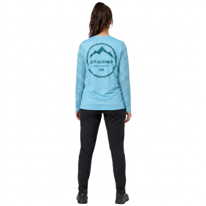 Maillot de Ciclismo Personalizado para Mujer, Ligero, Manga Larga, para Bicicleta de Montaña, MTB, Dirt Bike, Trail, Descenso, Transpirable, de Secado Rápido - Product Image 2