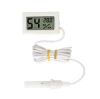 Digital LCD Meteran Temperatur dan Kelembaban Digital Tertanam dengan Probe dan Termometer Kabel Harga Murah