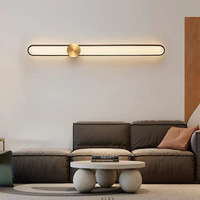 Lampes murales minimalistes, chevet de chambre à coucher, grille moderne et simple pour salon, modèle de couloir long, fond d'écran