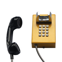 Téléphone de communication scolaire anti-vandalisme avec combiné pour service de contact familial sur le campus