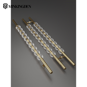 Poignée de porte <span class=keywords><strong>en</strong></span> cristal de qualité diamant, haute transparence, luxe léger, <span class=keywords><strong>pour</strong></span> hôtel, porte d'entrée <span class=keywords><strong>en</strong></span> verre encadré, quincaillerie de barre de poussée-tirage - Product Image 1