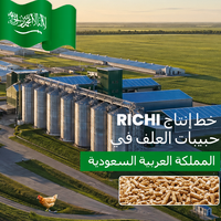 Usine de production d'aliments pour animaux RICHI en Arabie Saoudite - Machine à granulés d'aliments pour animaux certifiée CE/ATEX/ISO pour aliments pour volailles