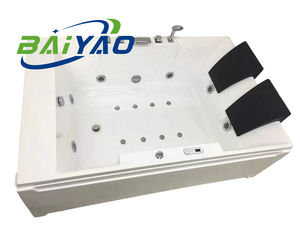 Bañera de hidromasaje de lujo Jacuzzier 2 personas Jakusi Whirlpool acrílico interior bañera familiar con función de hidromasaje - Product Image 6