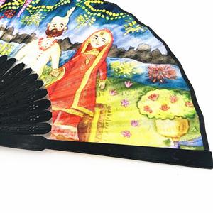 مروحة يدوية مصنوعة يدويًا من الدانتيل مع شرابة حريرية، إكسسوار بأسلوب فيكتوري مثالي لحفلات الأزياء والمناسبات المسائية - Product Image 2