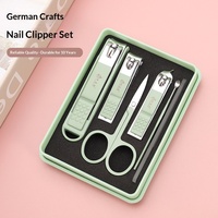 Ensemble de coupe-ongles anti-éclaboussures en acier au carbone, best-seller, coffret cadeau pour la manucure à domicile