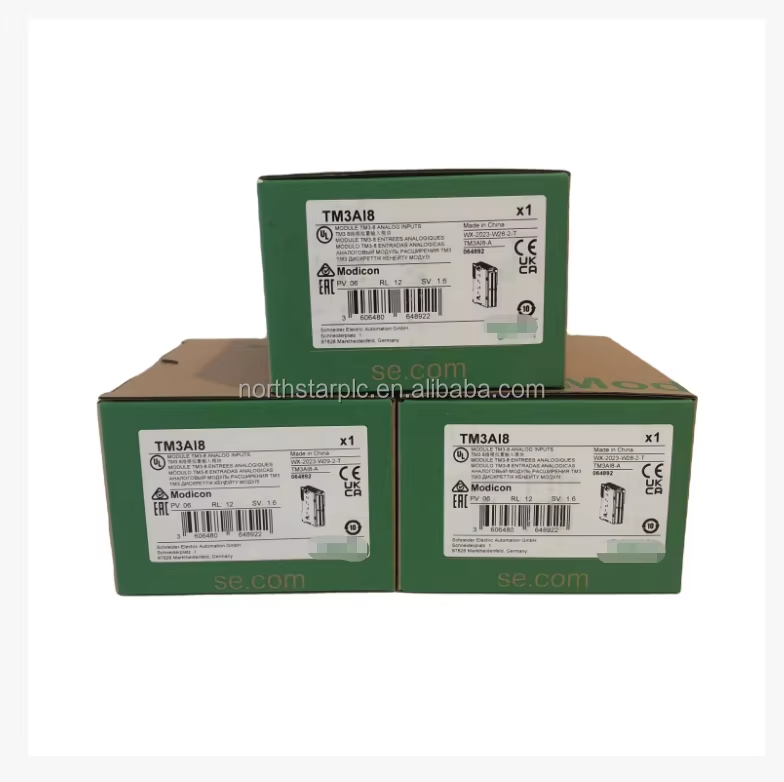 24V DC TM3 Module Analog Input Module Output Module 8-channel TM3AI8 ...