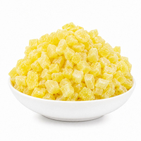 Cubes de melon d'hiver confits en vrac OEM, sucrés et croustillants, ingrédient traditionnel pour pâtisserie, garniture de dessert, 10 kg