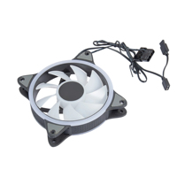 Ventilateur de boîtier PC LED RGB 120 mm |   Roulement hydraulique PWM 4 broches |   Ventilateur de refroidissement à haut débit d'air et faible bruit pour boîtiers d'ordinateur et refroidisseurs de processeur