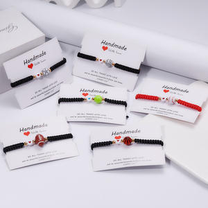 Trendy Handmade Woven Adjustable Ball Sport BraceletMen Creative Acrylic Baseball Tennis Basketball <b>Bracelets</b> Gift for <b>Boys</b> - Product Image 1