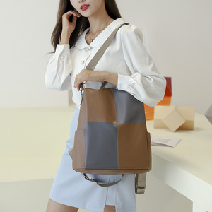 Mochila de PU Impermeable para Mujer, Nueva Moda, con Cierre de Cremallera, Portátil, Simple, Suave, Antirrobo, para Estudiantes - Product Image 3