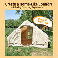 Tente Gonflable Automatique à Montage Rapide en Tissu Oxford Imperméable Portable pour Camping Multi-personnes à Porte Unique pour Voyages en Plein Air